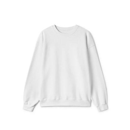 White Crewneck Sweatshirt - Basic