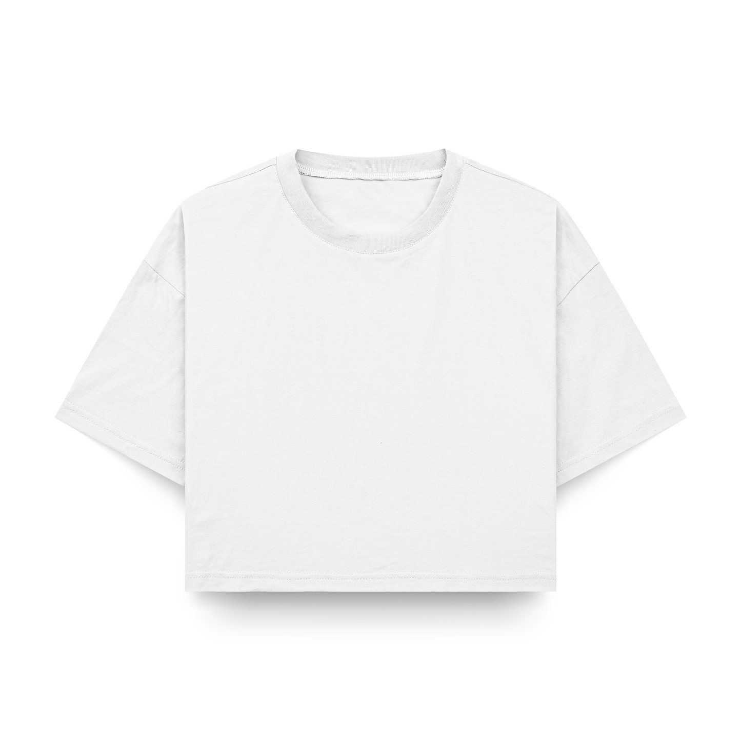 Cropped Oversize T-Shirt (White)