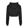 Basic Cropped Oversized Hoodie – Black