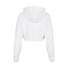 Basic Cropped Oversized Hoodie – White