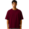 Premium Heavy Oversized Unisex T-Shirt - Burgundy