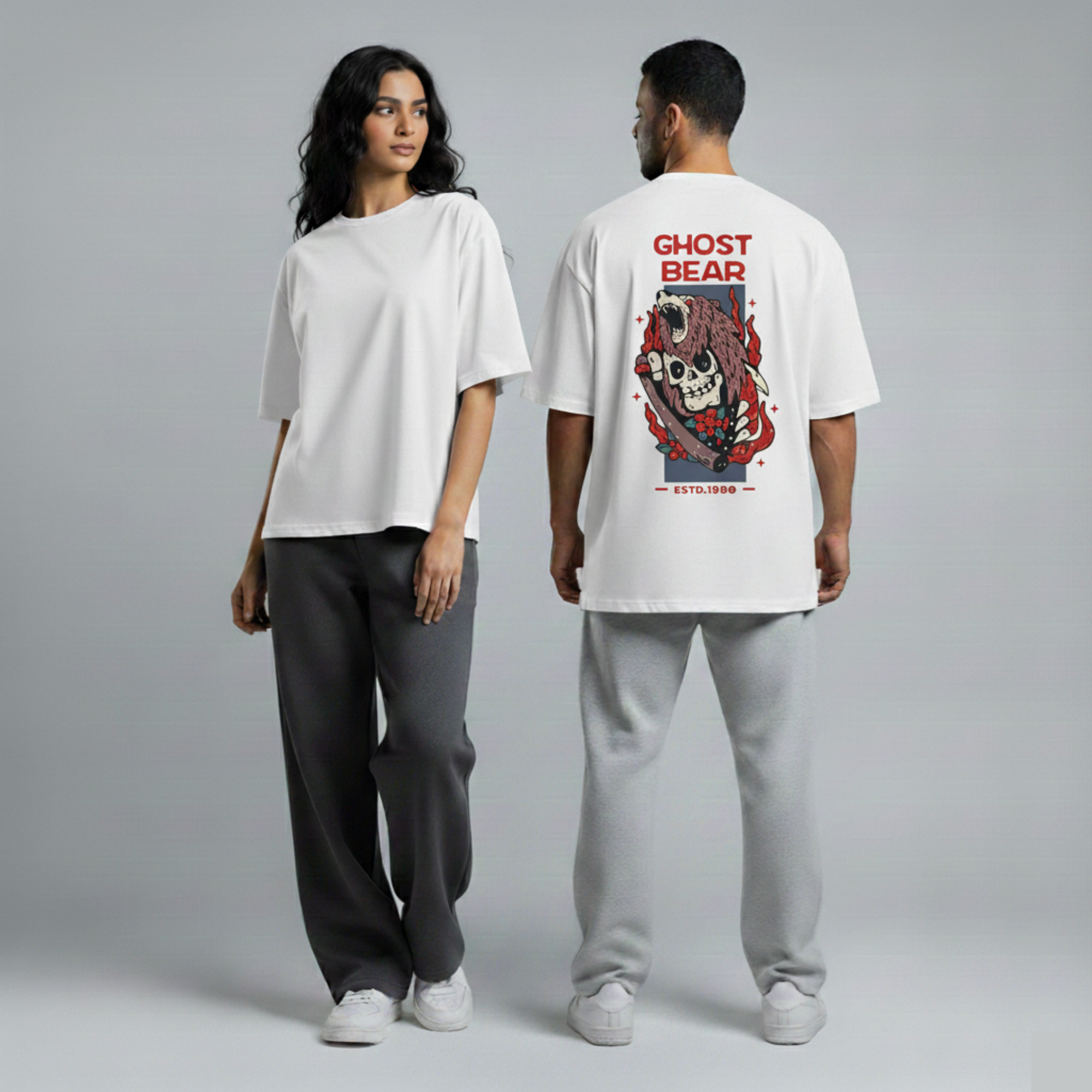 Oversize Unisex T-Shirt – Ghost Bear