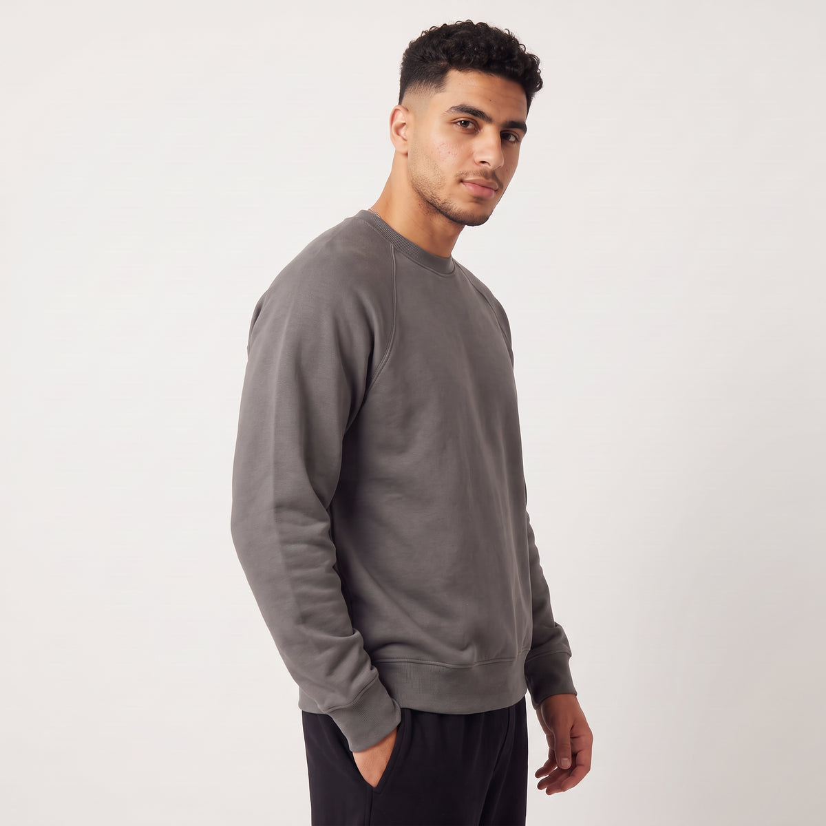 Boxy Unisex Sweatshirt - Gray