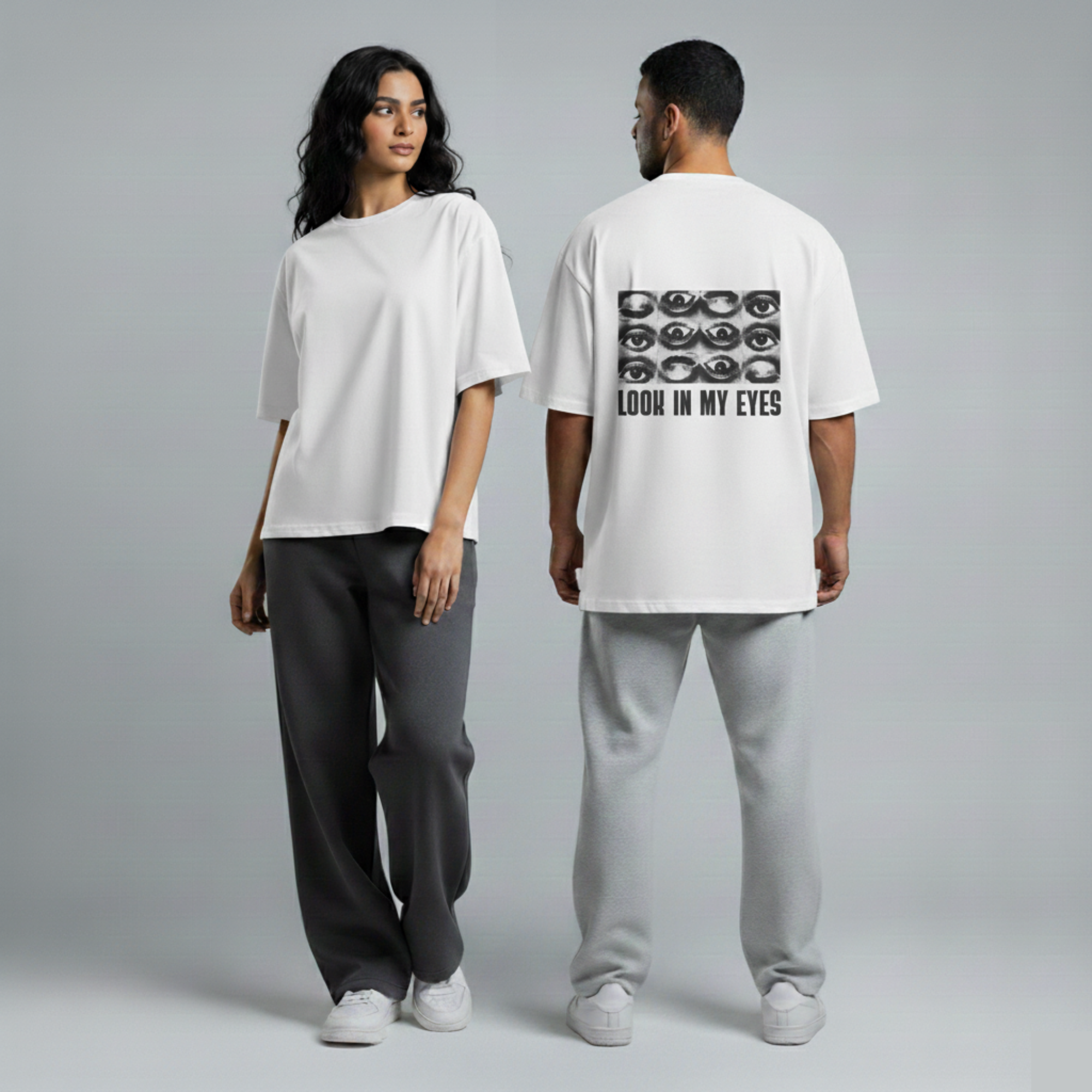 Oversized Heavy Unisex T-Shirt – Look In My Eyes
