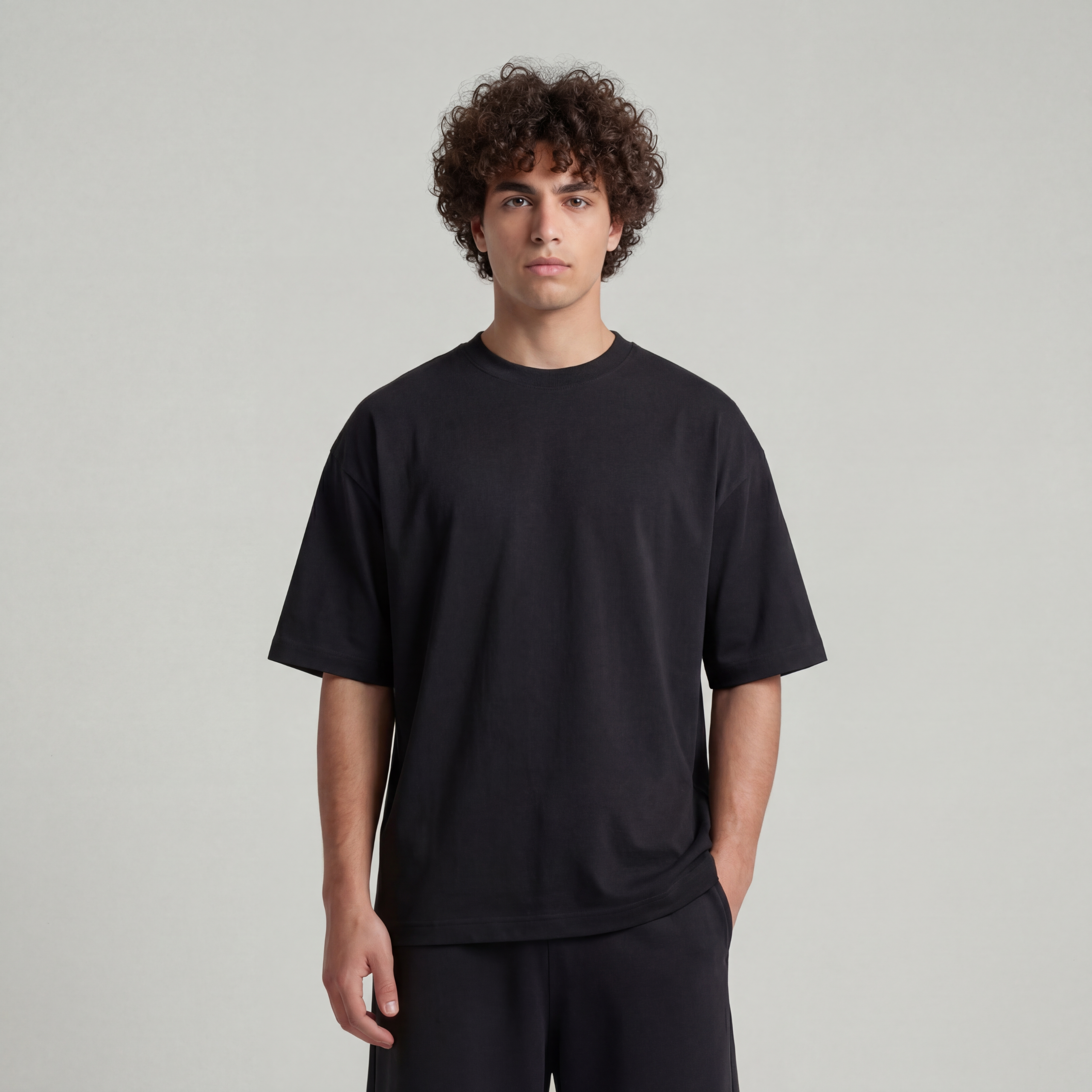 Oversized Lightweight Unisex T-Shirt - Black