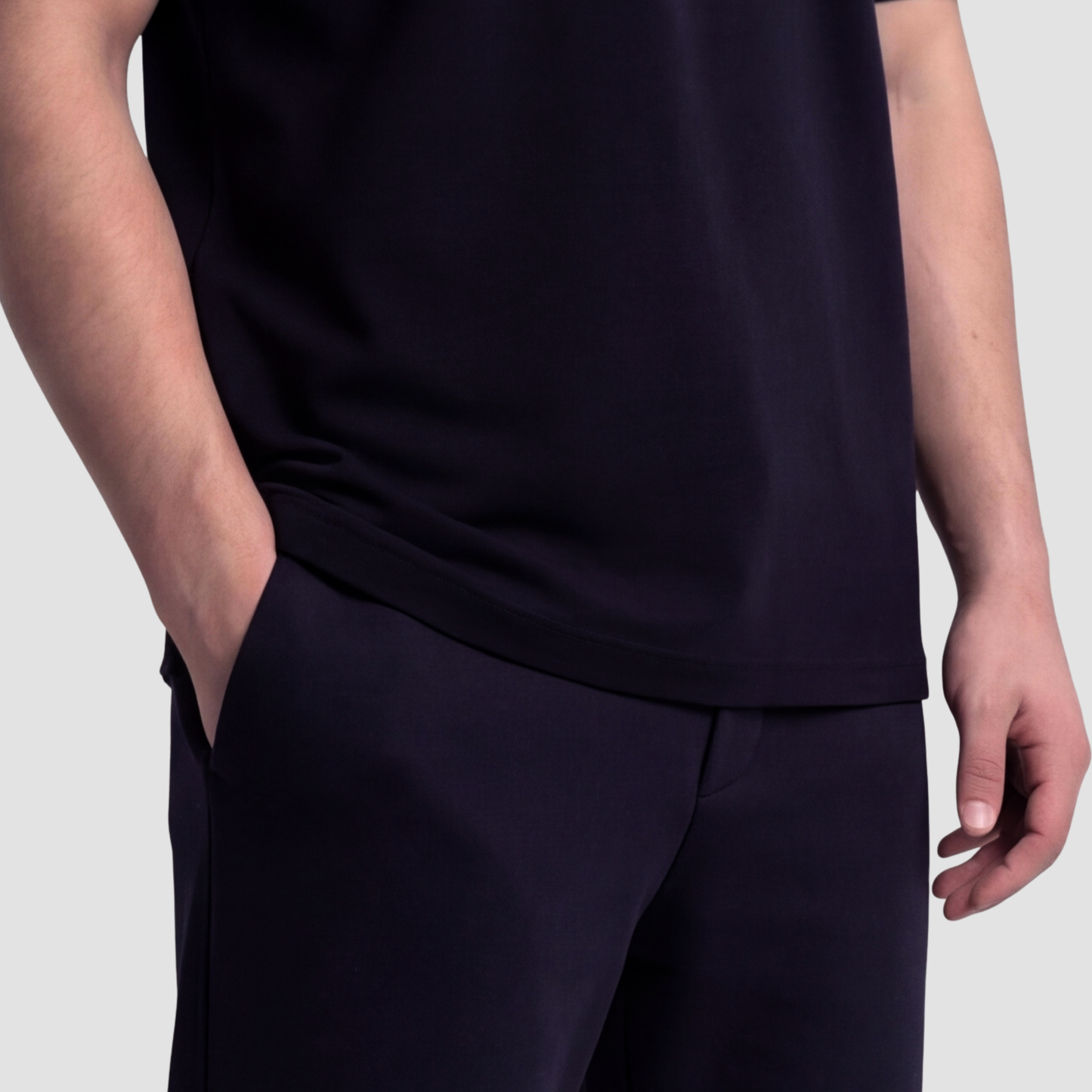 Relaxed Fit Polo T-Shirt - Black