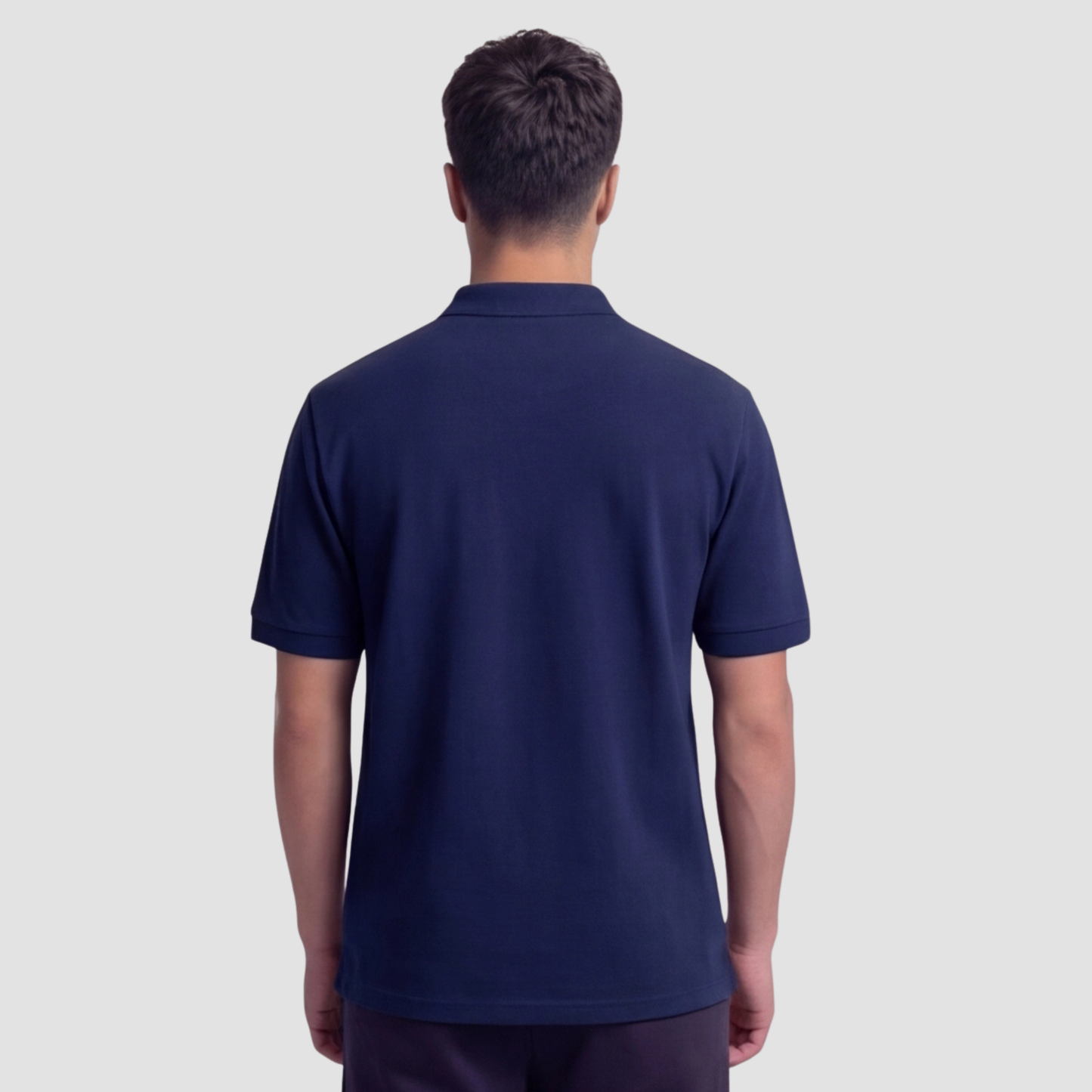 Relaxed Fit Polo T-Shirt - Navy