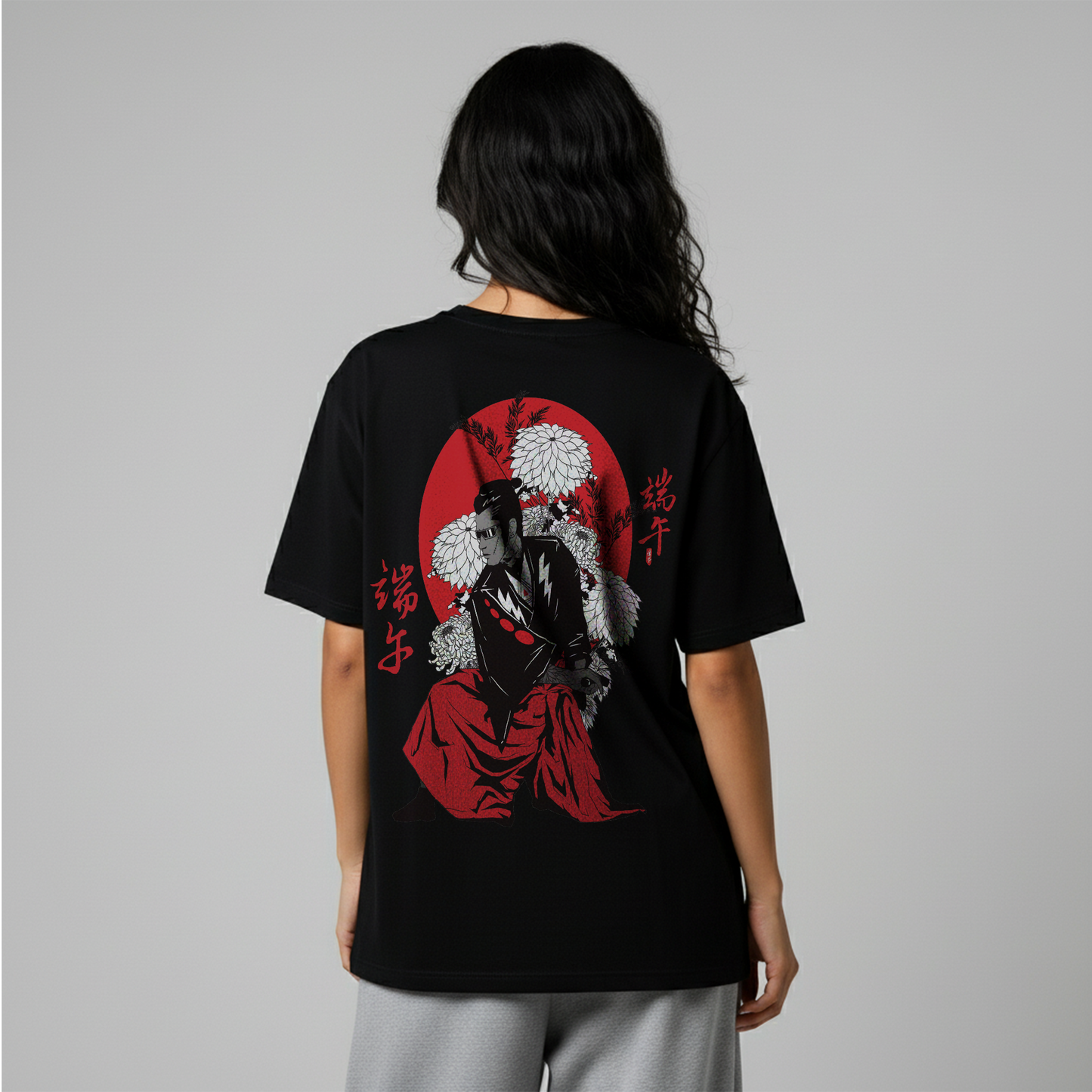 Oversize Unisex T-Shirt – Red Samurai