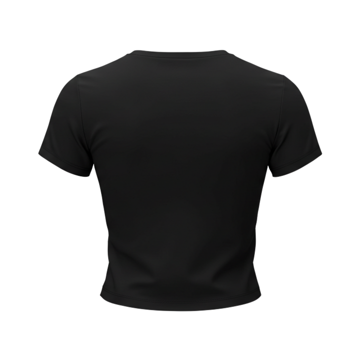 Black Short Sleeve Basic Top