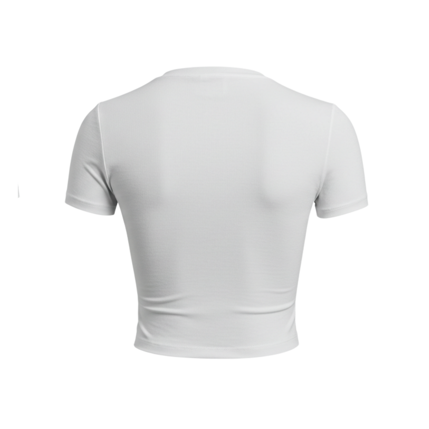 White Short Sleeve Basic Top