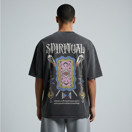 Washed Oversized Unisex T-Shirt - Spiritual