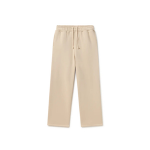 Beige Unisex Straight Leg Sweatpants - Basic