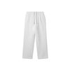 White Unisex Straight Leg Sweatpants - Basic