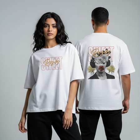 Oversized Unisex T-Shirt – Sweet Roses
