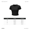 Black Short Sleeve Basic Top
