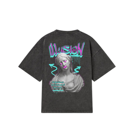 Washed Oversized Unisex T-Shirt - Illusions Of The Mind