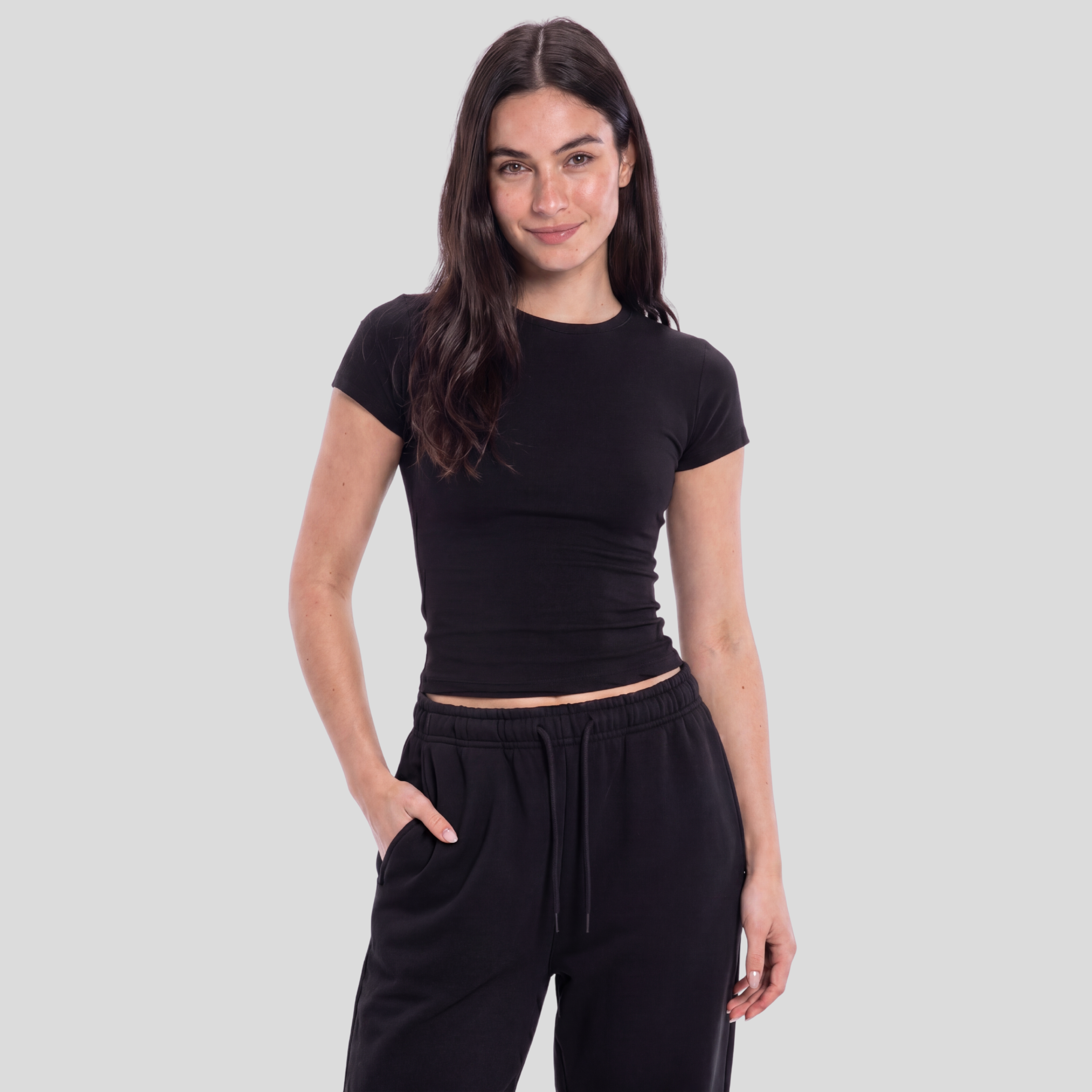 Round Neck Short Sleeve Top