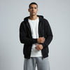 Black Unisex Zip Up Hoodie