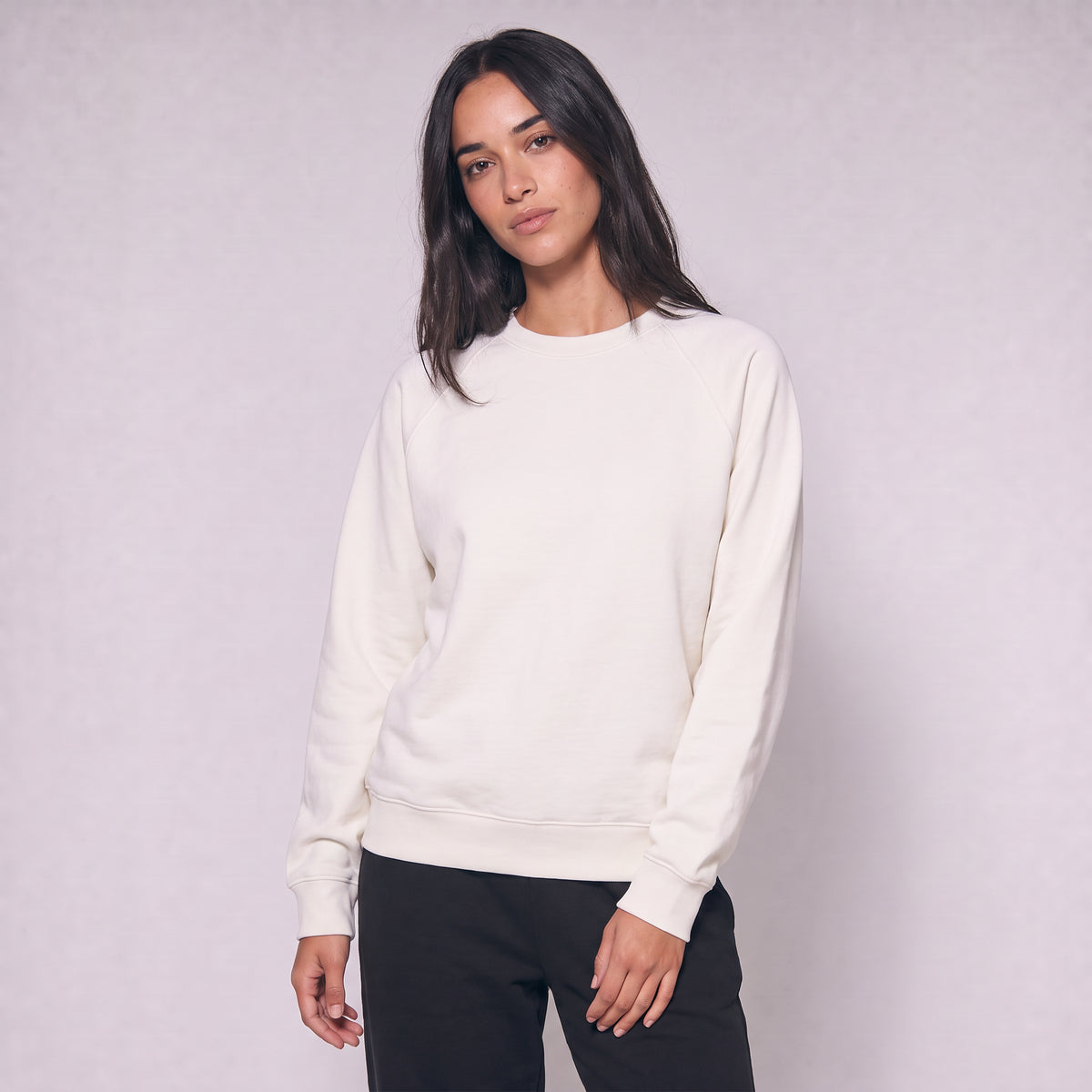 Boxy Unisex Sweatshirt - Off White