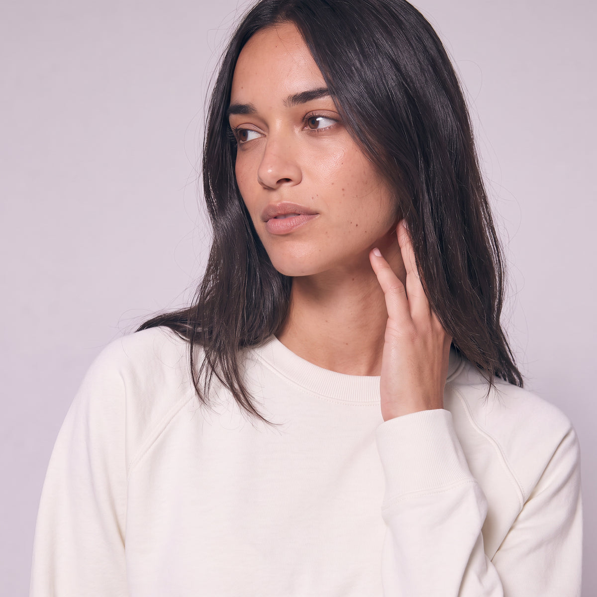 Boxy Unisex Sweatshirt - Off White