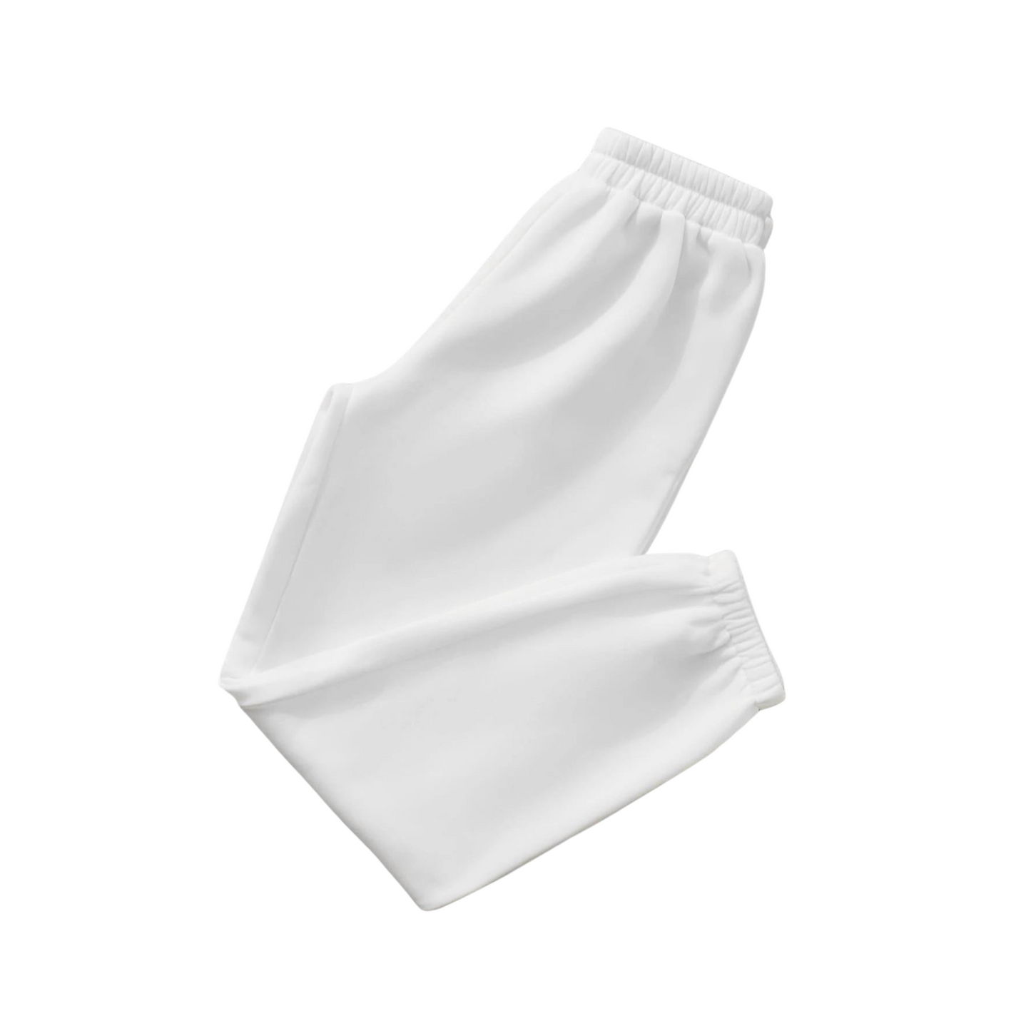 White Unisex Sweatpants - Basic