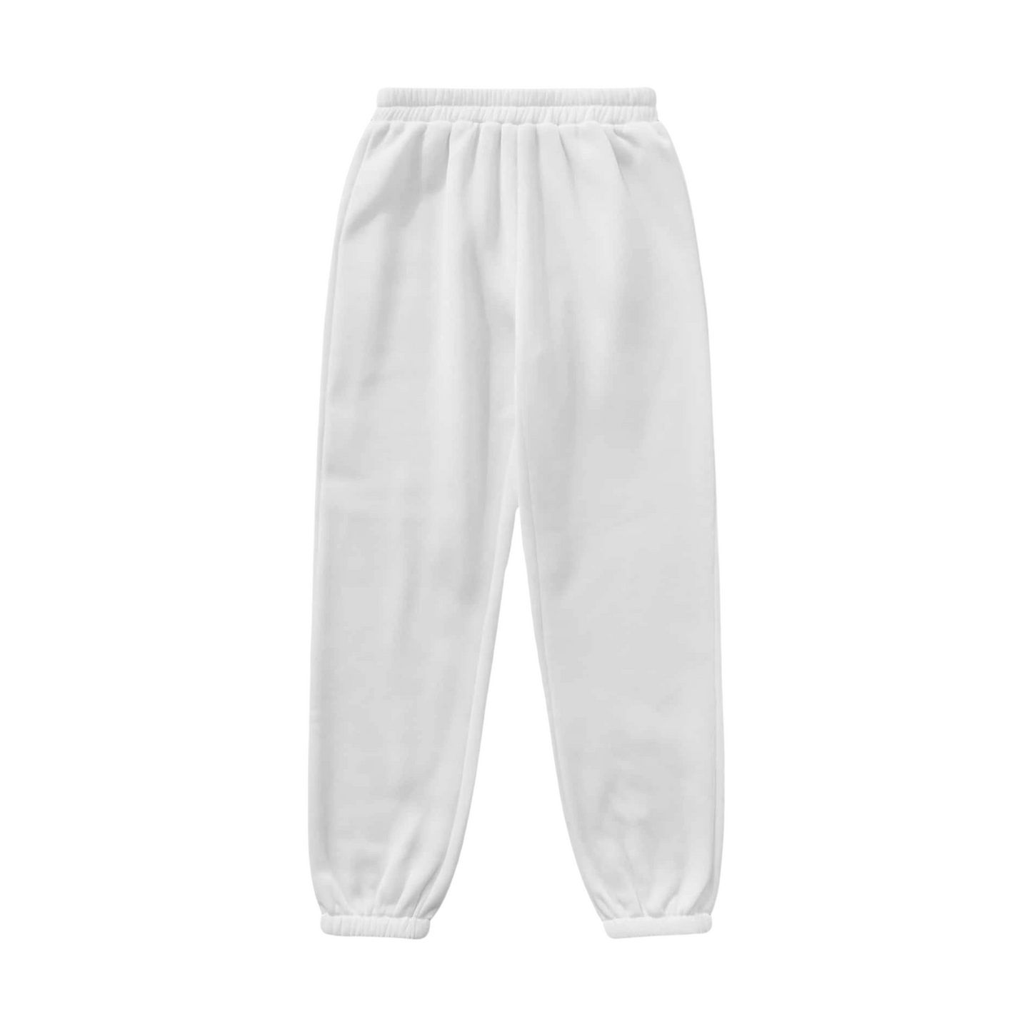 White Unisex Sweatpants - Basic