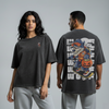 Washed Oversized Unisex T-Shirt - Wolf