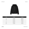 Black Unisex Zip Up Hoodie