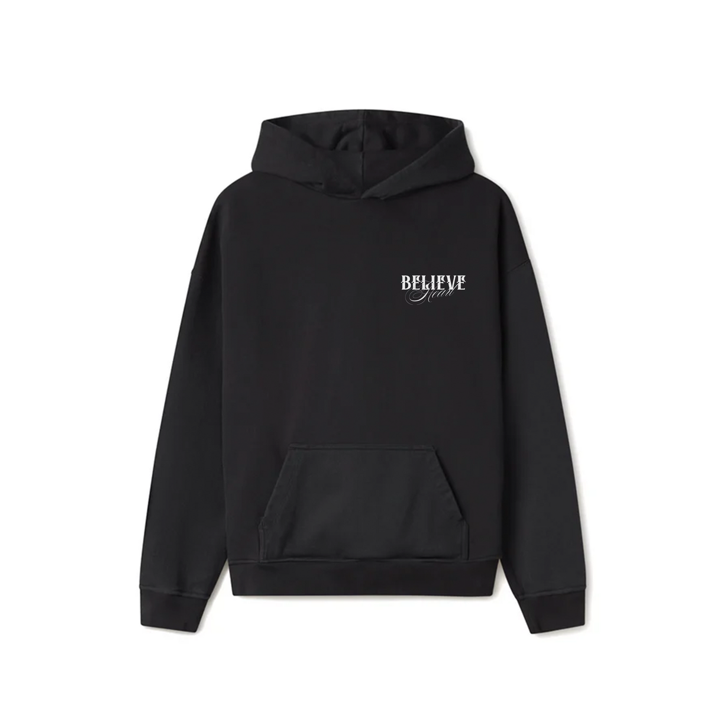 Black Oversized Hoodie - Believe