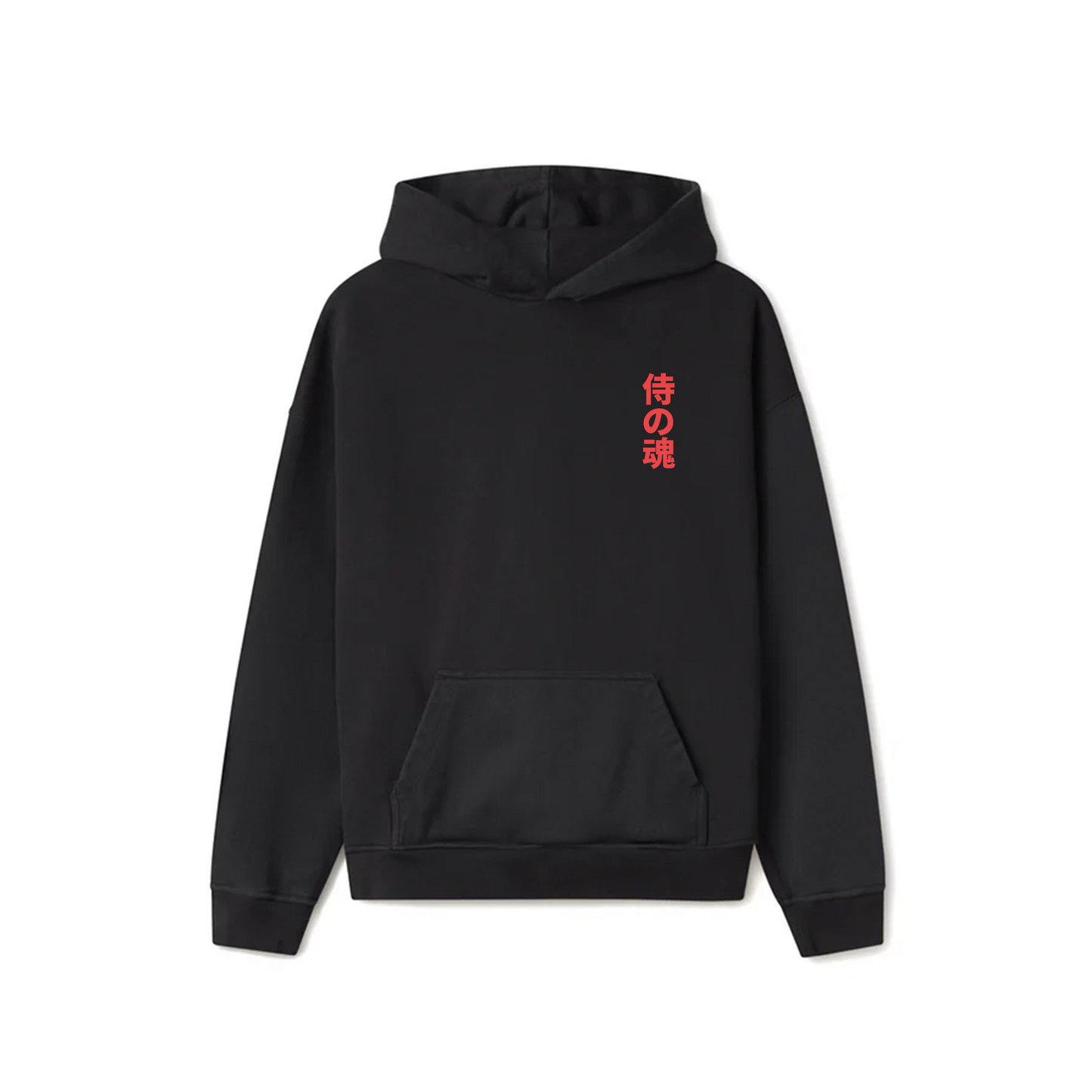 Black Oversized Hoodie - Bushido Dragon