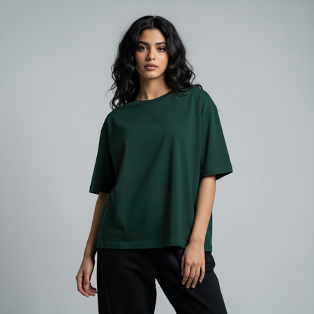 Premium Heavy Oversized Unisex T-Shirt - Dark Green