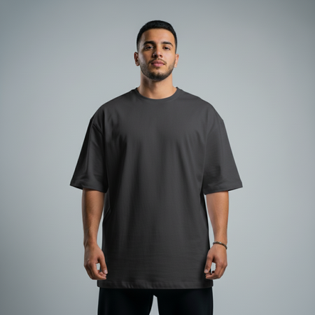 Premium Heavy Oversized Unisex T-Shirt - Dark Grey