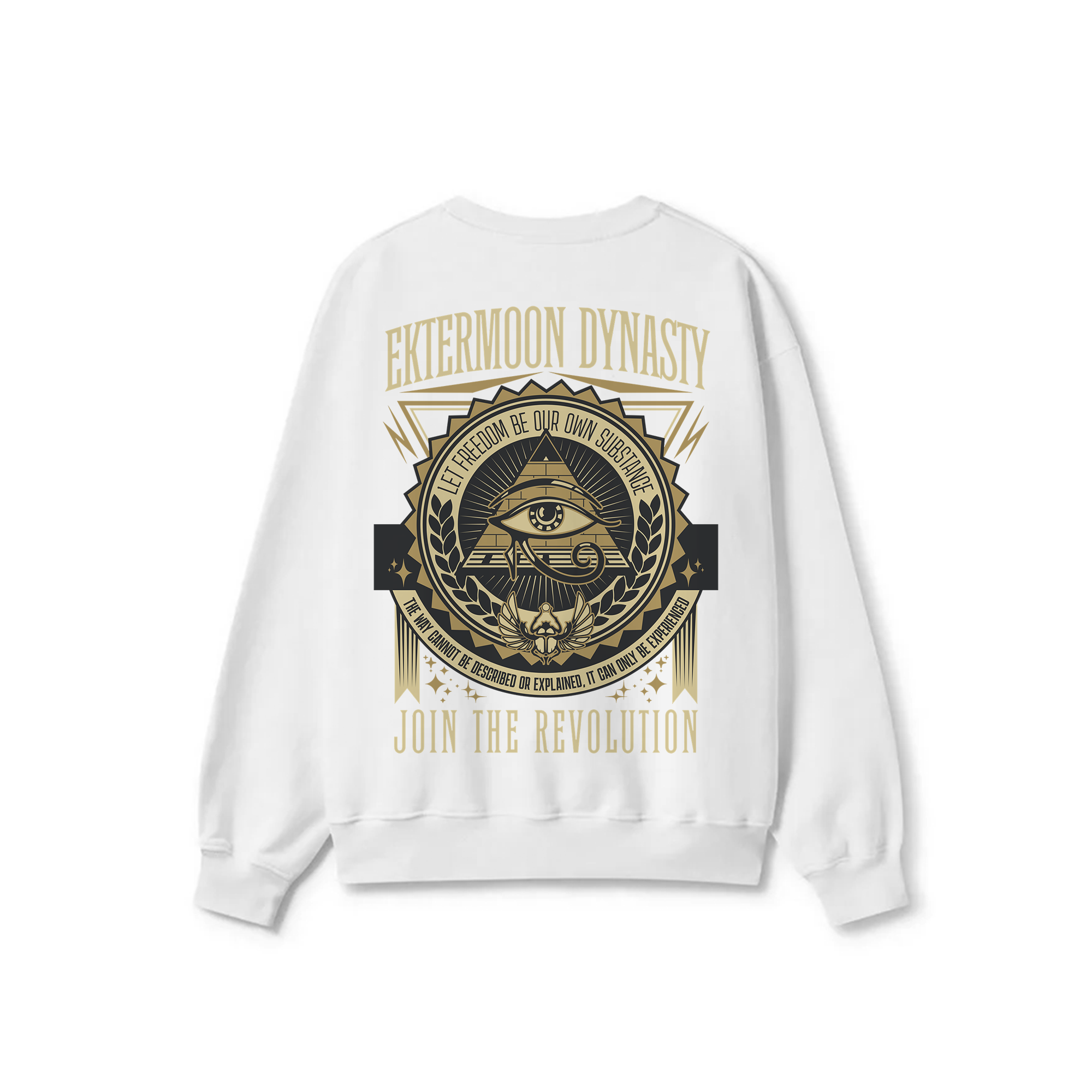 White Crewneck Sweatshirt - Ektermoon dynasty