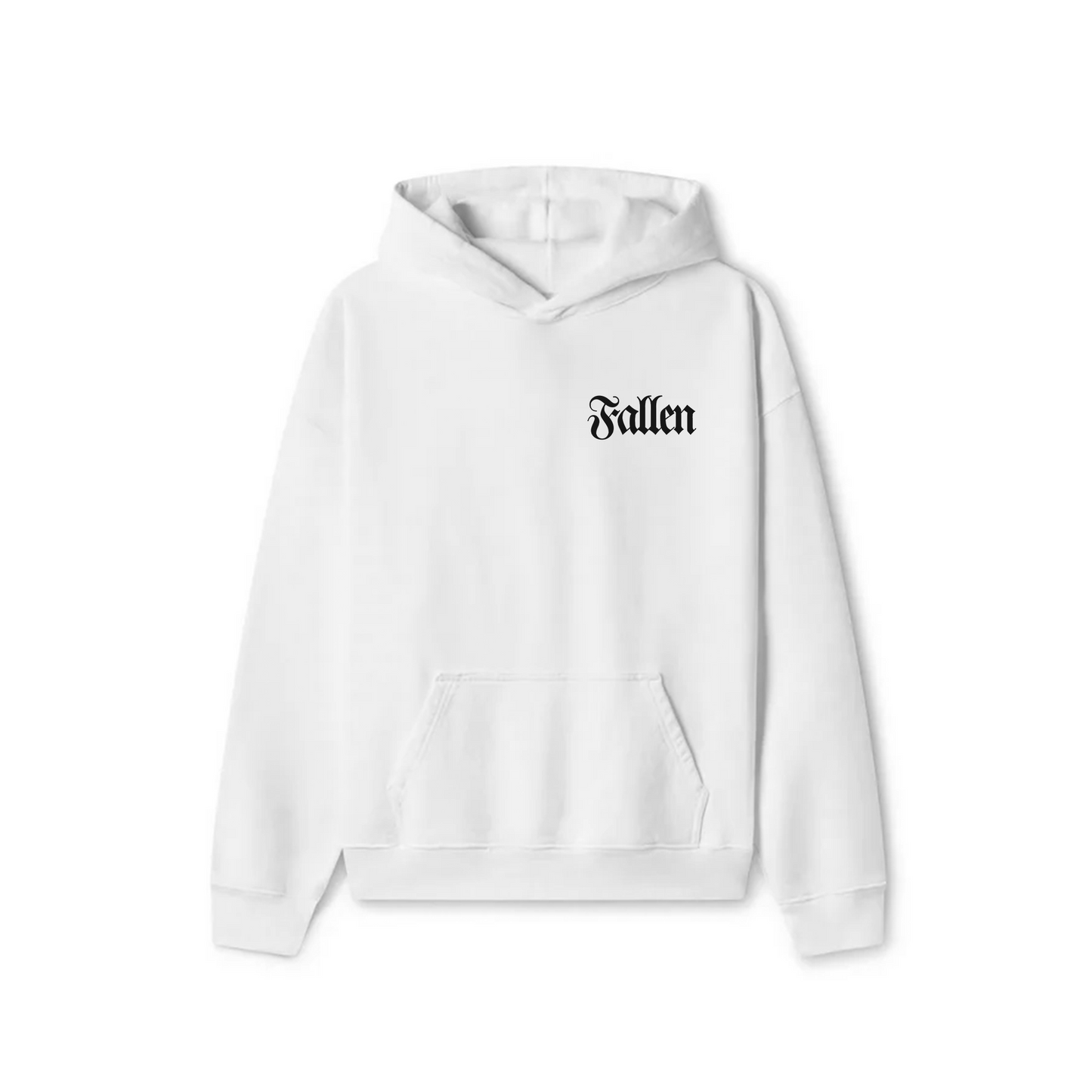 White Oversized Hoodie - Fallen