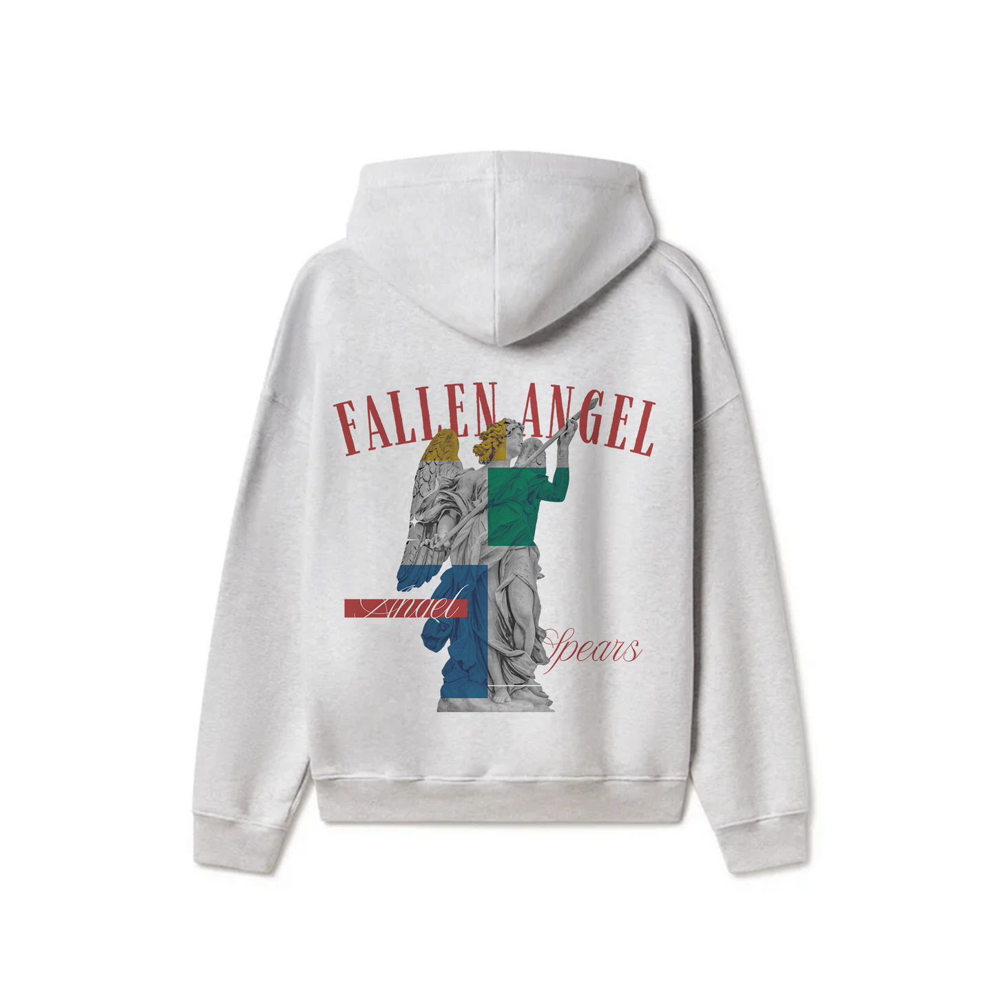 Grey Oversized Hoodie - Fallen Angel