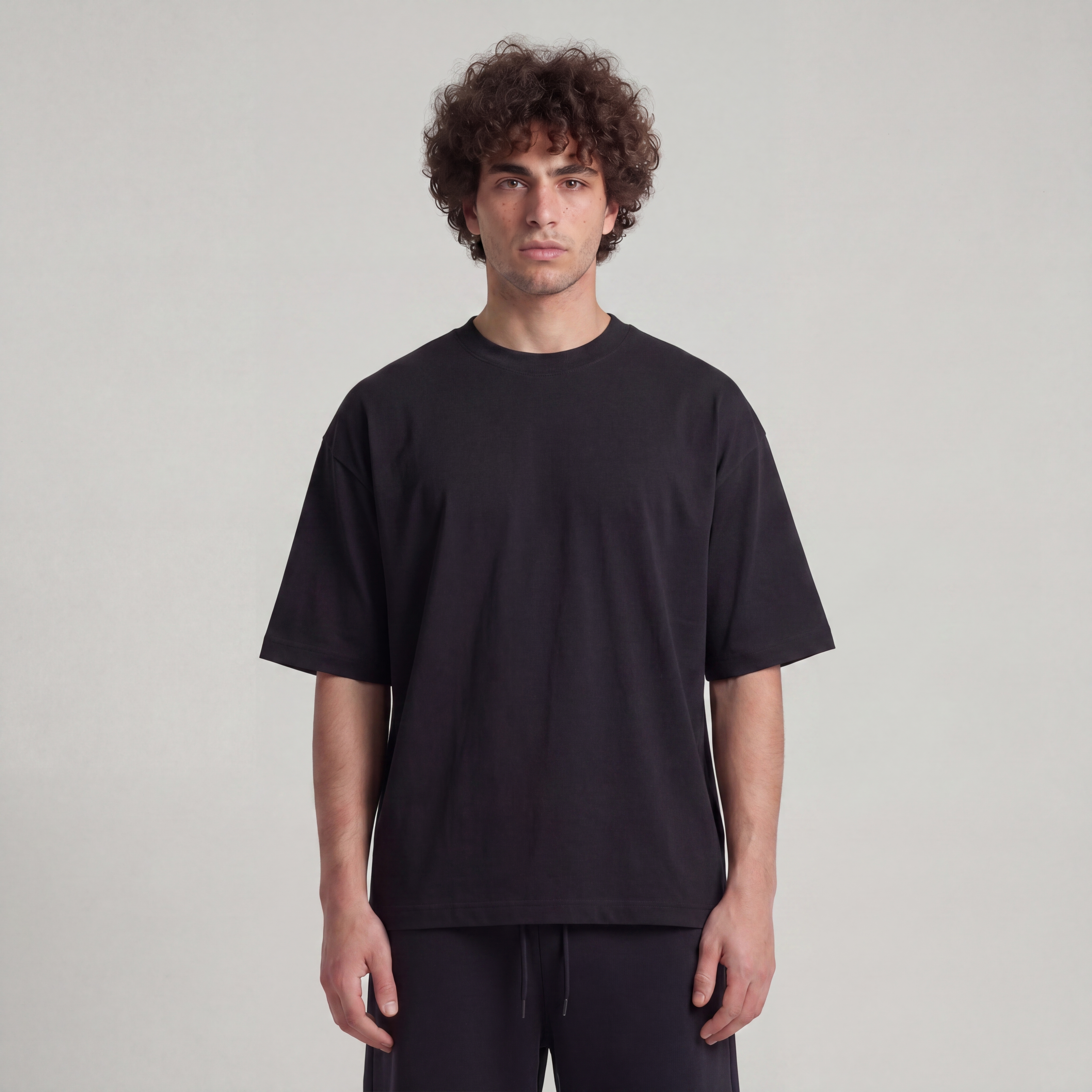 Oversized Lightweight Unisex T-Shirt - Black