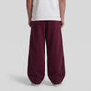 Baggy Unisex Wide Leg Summer Sweatpants - Burgundy