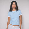 Ringer Baby Tee - Baby Blue