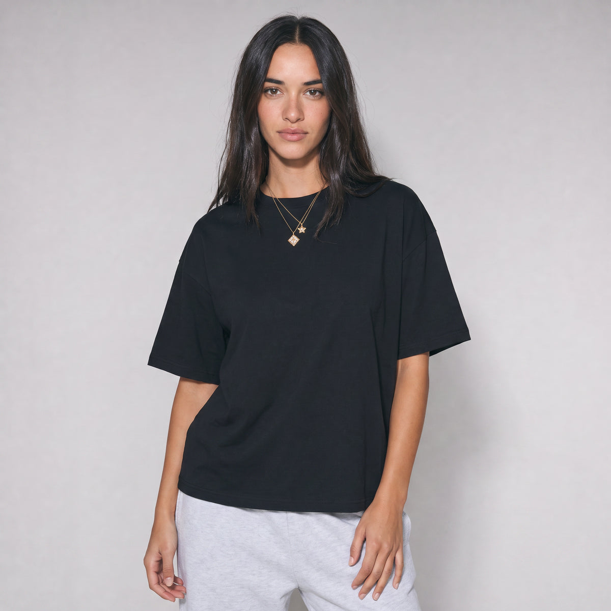 Oversized Heavy Unisex T-Shirt - Black