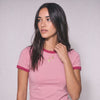 Ringer Baby Tee - Pink
