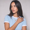 Ringer Baby Tee - Baby Blue