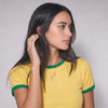 Ringer Baby Tee - Yellow