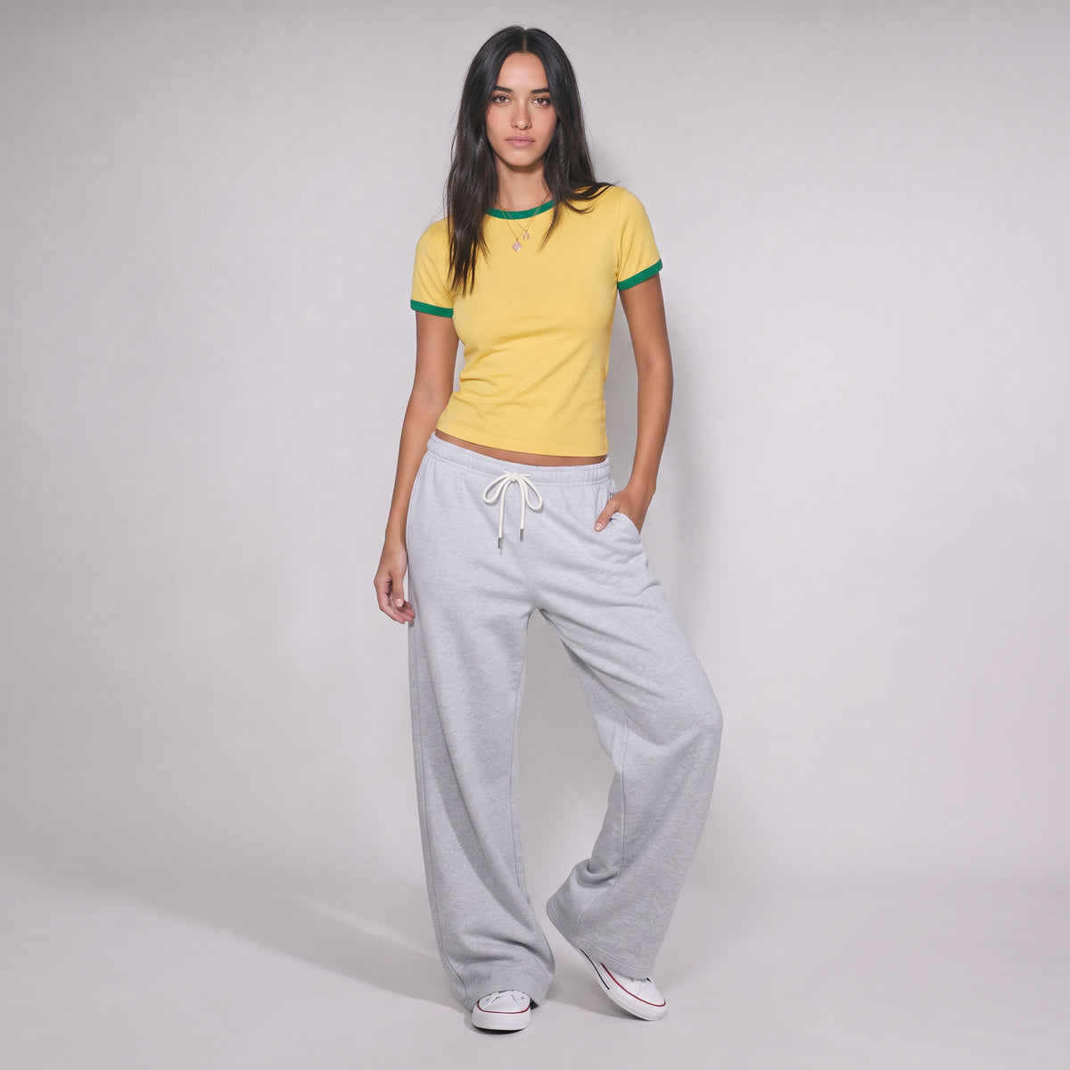 Ringer Baby Tee - Yellow