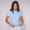 Ringer Baby Tee - Baby Blue