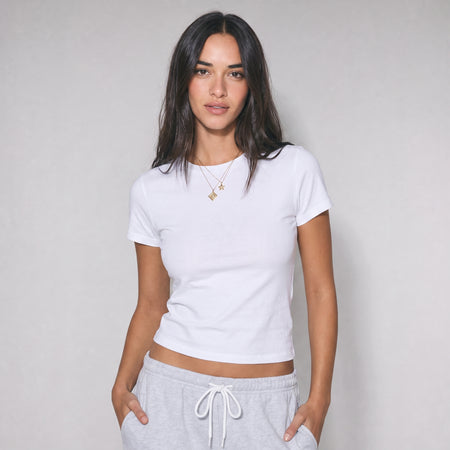 Basic Baby Tee - white