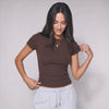 Basic Baby Tee - Brown