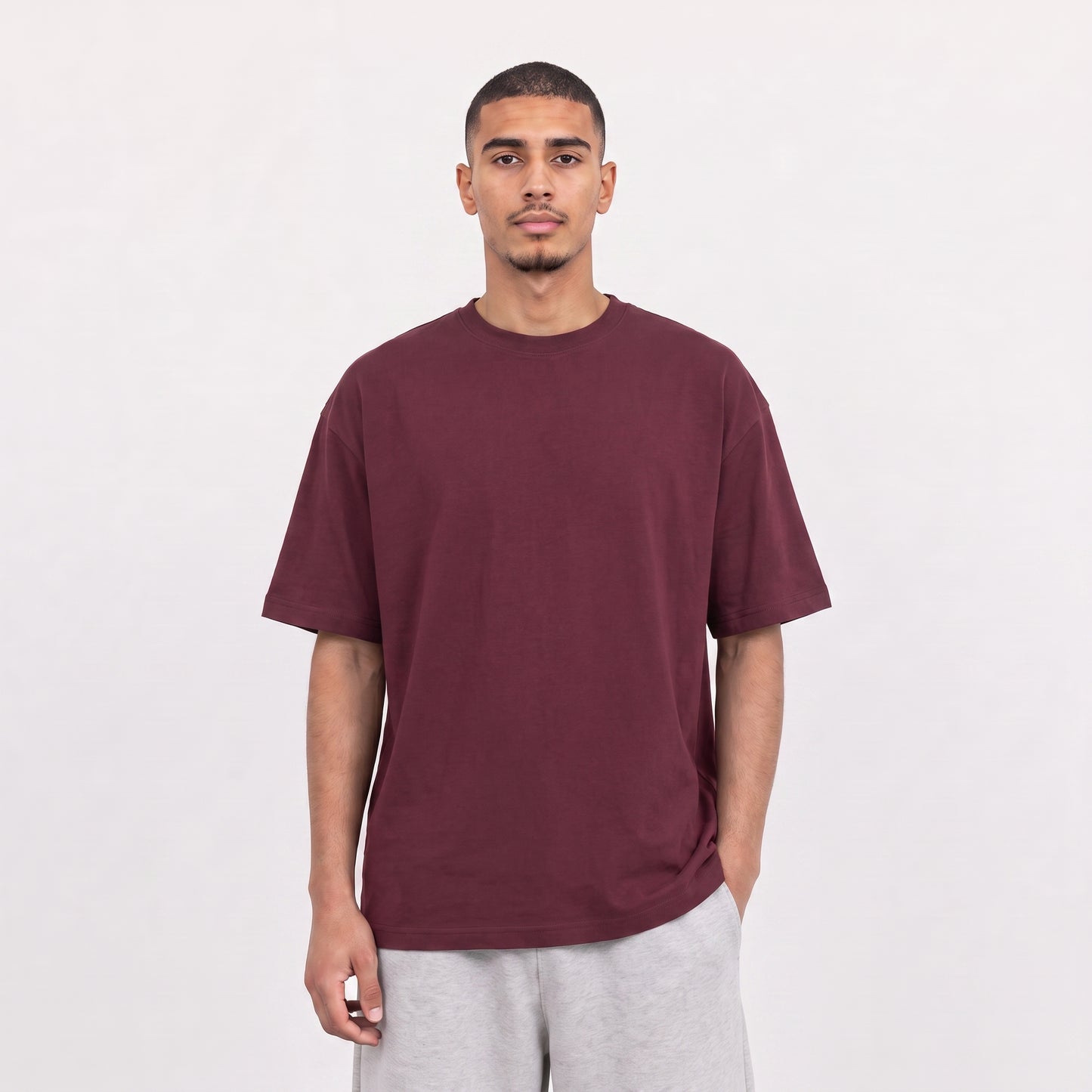 Oversized Unisex T-Shirt - Burgundy