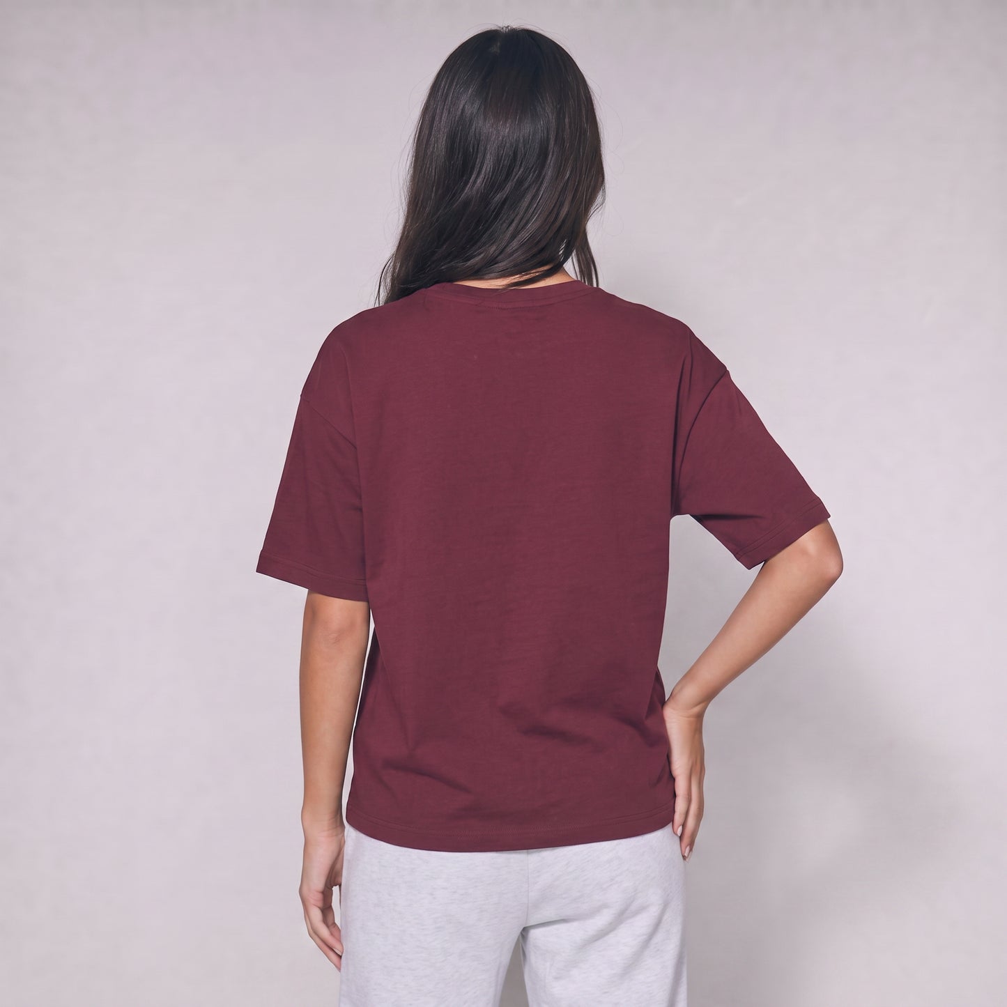 Oversized Unisex T-Shirt - Burgundy