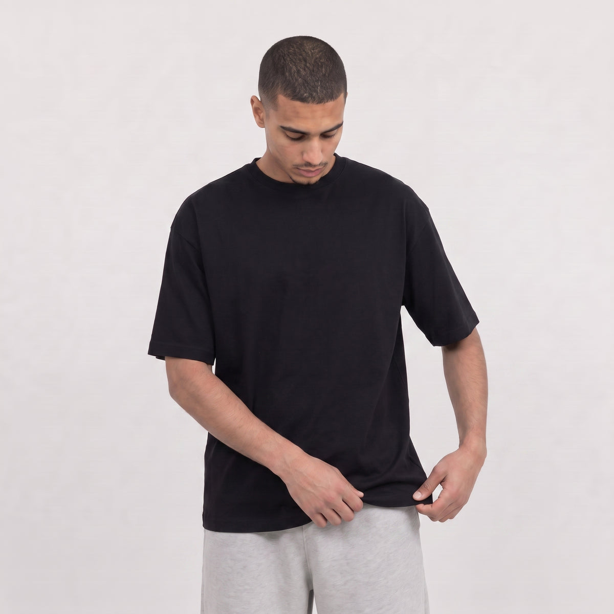 Oversized Heavy Unisex T-Shirt - Black