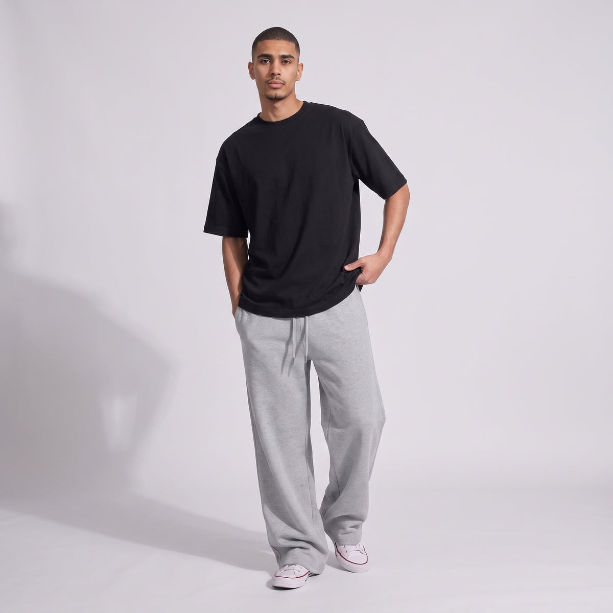 Oversized Heavy Unisex T-Shirt - Black
